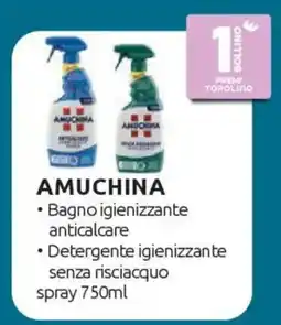 Ipersoap AMUCHINA Bagno igienizzante anticalcare, Detergente igienizzante senza risciacquo spray offerta