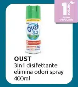 Ipersoap OUST 3in1 disifettante elimina odori spray offerta