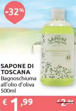 Ipersoap SAPONE DI TOSCANA Bagnoschiuma all'olio d'oliva offerta