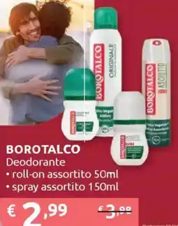 Ipersoap BOROTALCO Deodorante roll on, spray offerta