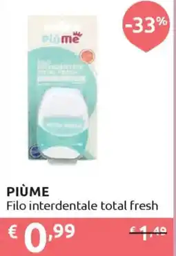 Ipersoap PIÙME Filo interdentale total fresh offerta