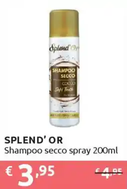 Ipersoap SPLEND' OR Shampoo secco spray offerta