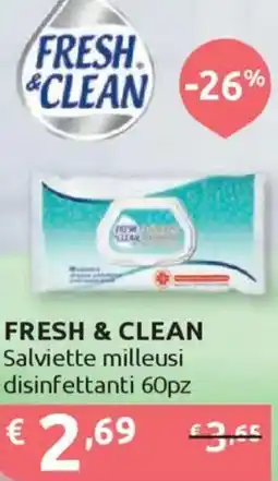 Ipersoap FRESH & CLEAN Salviette milleusi disinfettanti offerta