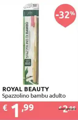 Ipersoap ROYAL BEAUTY Spazzolino bambu adulto offerta