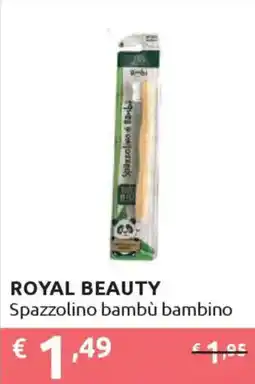 Ipersoap ROYAL BEAUTY Spazzolino bambù bambino offerta