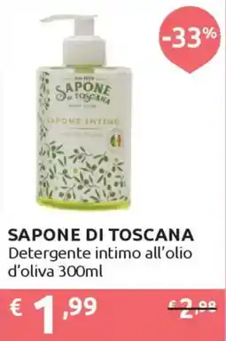 Ipersoap SAPONE DI TOSCANA Detergente intimo all'olio d'oliva offerta