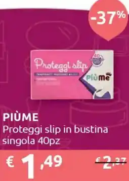 Ipersoap PIÙME Proteggi slip in bustina singola offerta