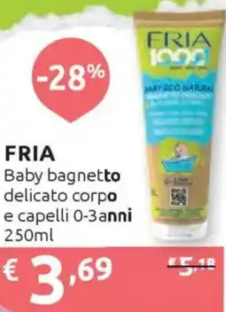 Ipersoap FRIA Baby bagnetto delicato corpo e capelli 0-3 anni offerta