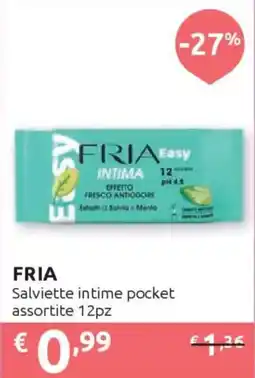Ipersoap FRIA Salviette intime pocket offerta