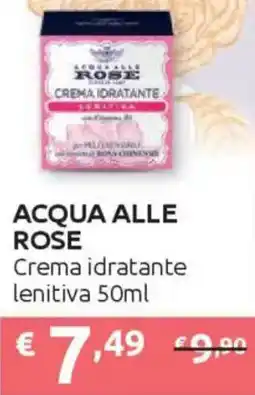 Ipersoap ACQUA ALLE ROSE Crema idratante lenitiva offerta