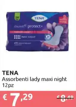 Ipersoap TENA Assorbenti lady maxi night offerta