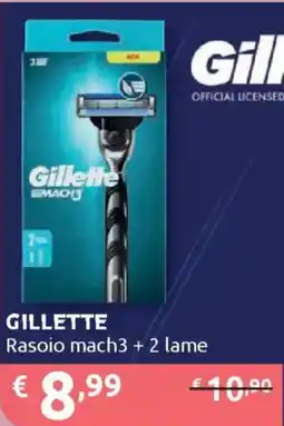 Ipersoap GILLETTE Rasoio mach3 + 2 lame offerta