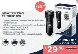 Ipersoap REMINGTON RASOIO A TESTINE ROTANTI STYLE SERIES R3 R3002 offerta