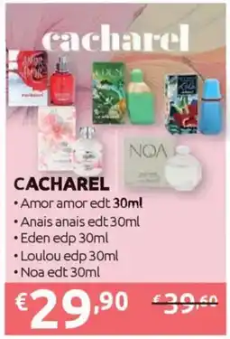Ipersoap CACHAREL Amor amor edt, Anais anais edt offerta