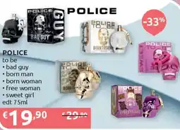 Ipersoap POLICE to be bad guy, born man, born woman, free woman, sweet girl edt offerta