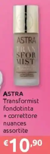 Ipersoap ASTRA Transformist fondotinta + correttore offerta