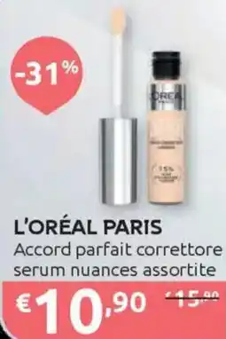 Ipersoap L'ORÉAL PARIS Accord parfait correttore serum offerta