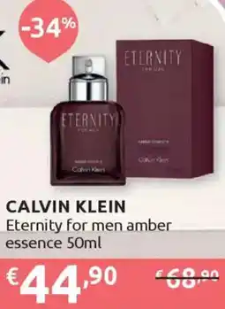Ipersoap CALVIN KLEIN Eternity for men amber essence offerta