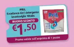 Ipersoap PRIL Excellence 4in1 detergente lavastoviglie 18 tabs offerta