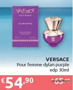 Ipersoap VERSACE Pour femme dylan purple edp offerta