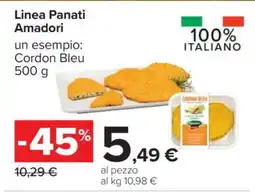 Carrefour Linea Panati Amadori Cordon Bleu offerta