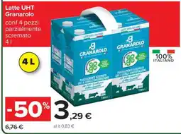 Carrefour Latte UHT Granarolo offerta