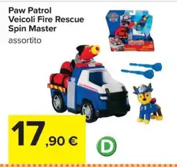 Carrefour Paw Patrol Veicoli Fire Rescue Spin Master offerta