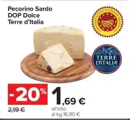 Carrefour Pecorino Sardo DOP Dolce Terre d’Italia offerta