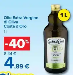 Carrefour Olio Extra Vergine di Oliva Costa d'Oro offerta