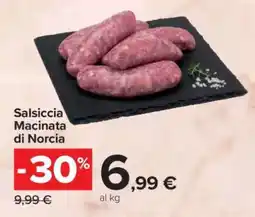 Carrefour Salsiccia Macinata di Norcia offerta
