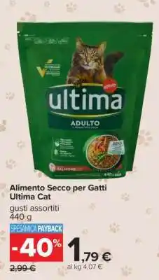 Carrefour Alimento Secco per Gatti Ultima Cat offerta