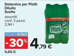 Carrefour Detersivo per Piatti Diluito Svelto offerta
