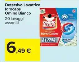 Carrefour Detersivo Lavatrice Idrocaps Omino Bianco offerta