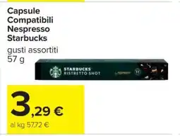 Carrefour Capsule Compatibili Nespresso Starbucks offerta