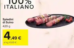 Carrefour Spiedini Di Suino offerta