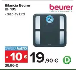 Carrefour Bilancia Beurer BF 195 offerta