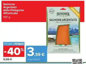 Carrefour Salmone Argentato della Patagonia Affumicato offerta