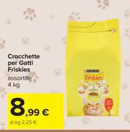 Carrefour Crocchette per gatti FRISKIES offerta