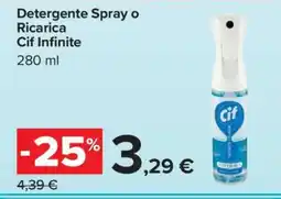 Carrefour Detergente Spray o Ricarica Cif Infinite offerta