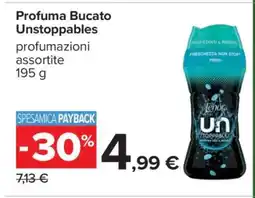 Carrefour Profuma Bucato Unstoppables offerta