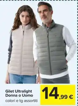 Carrefour Gilet Ultralight Donna o Uomo offerta