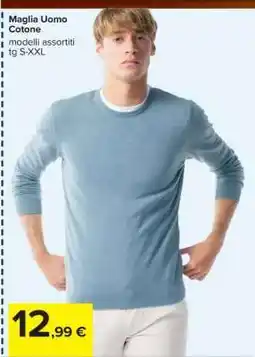 Carrefour Maglia Uomo Cotone offerta