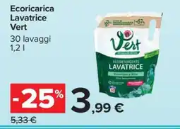Carrefour Ecoricarica Lavatrice Vert offerta
