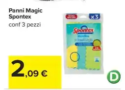 Carrefour Panni Magic Spontex offerta