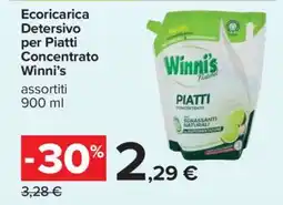 Carrefour Ecoricarica Detersivo per Piatti Concentrato Winni’s offerta