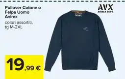 Carrefour Pullover Cotone o Felpa Uomo Avirex offerta