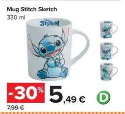 Carrefour Mug Stitch Sketch offerta