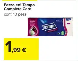 Carrefour Fazzoletti Tempo Complete Care offerta
