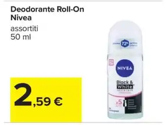 Carrefour Deodorante Roll-On Nivea offerta