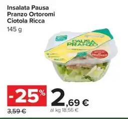 Carrefour Insalata Pausa Pranzo Ortoromi Ciotola Ricca offerta